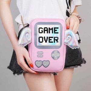 Game Over Pink Bag Gamer Girl Purse